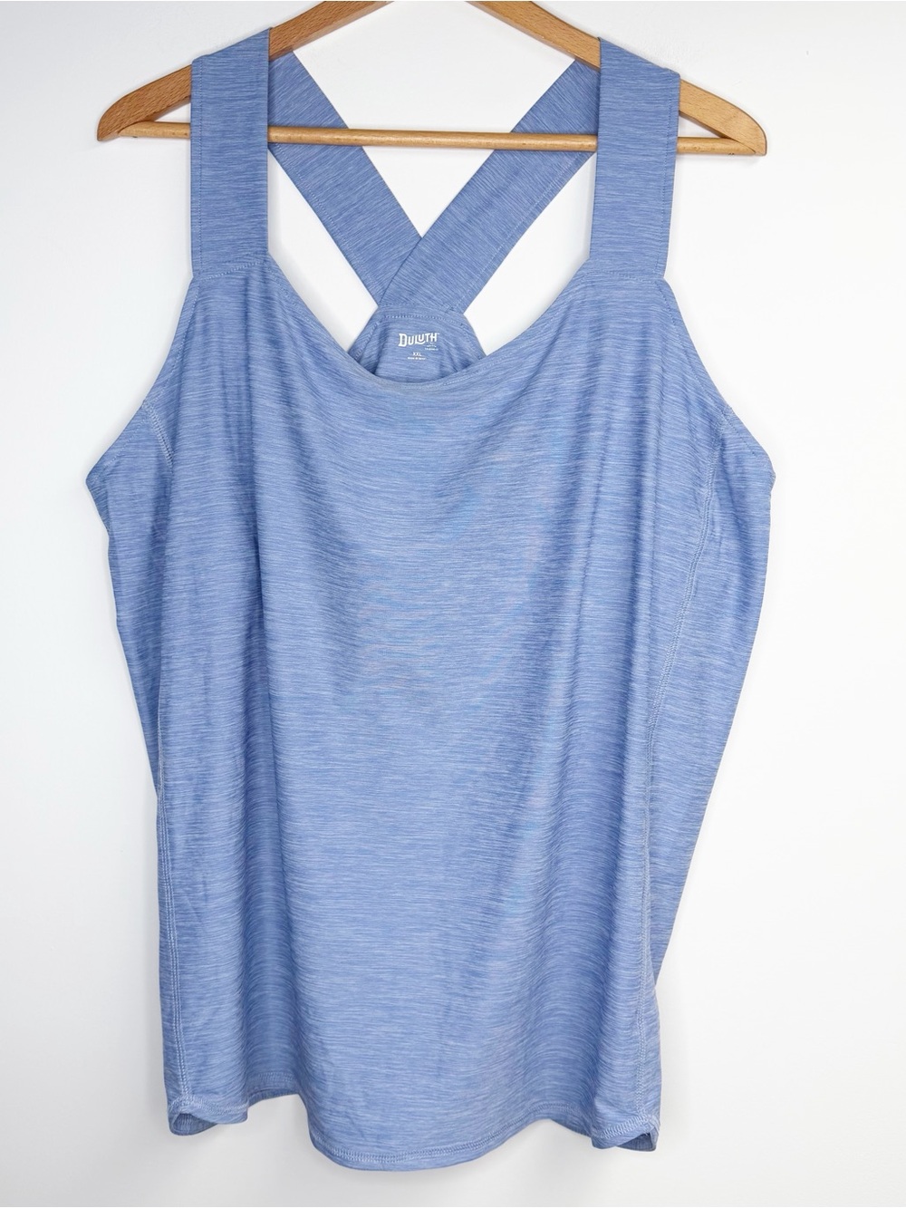 Duluth Trading Armachillo Cooling Shelf Bra Sleep Tank Blue XXL
